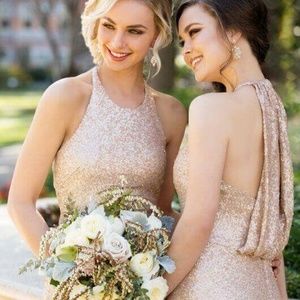 Rose Gold Bridesmaid, MOB, Prom Dress